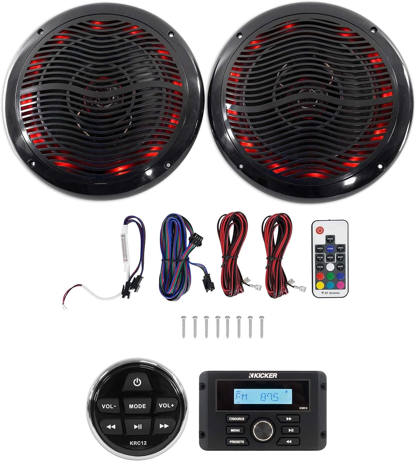 Receptor digital marina Kicker con Bluetooth y control remoto