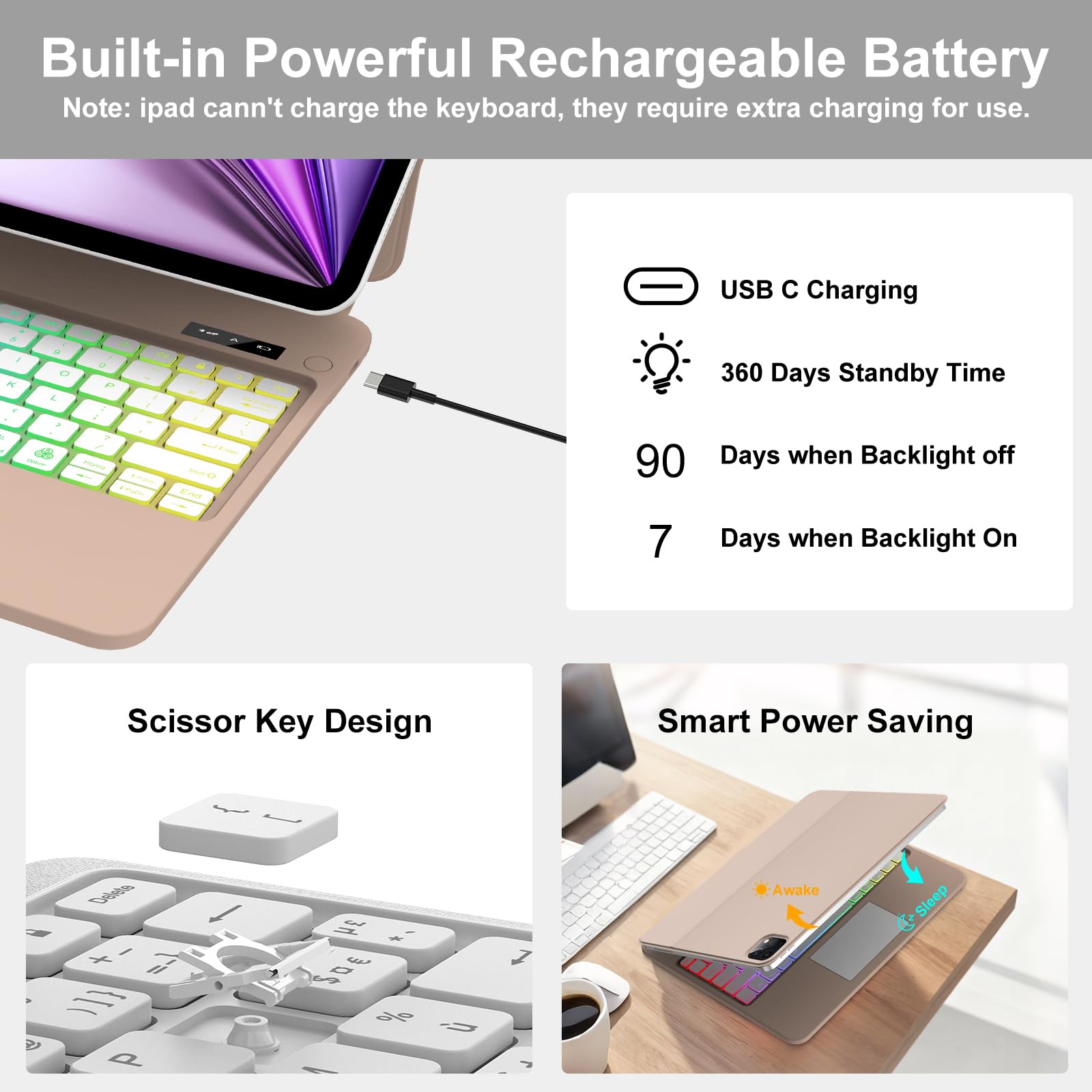 Amazon.com: Magic Keyboard Case for iPad Air 11 inch(M4 2026,M3