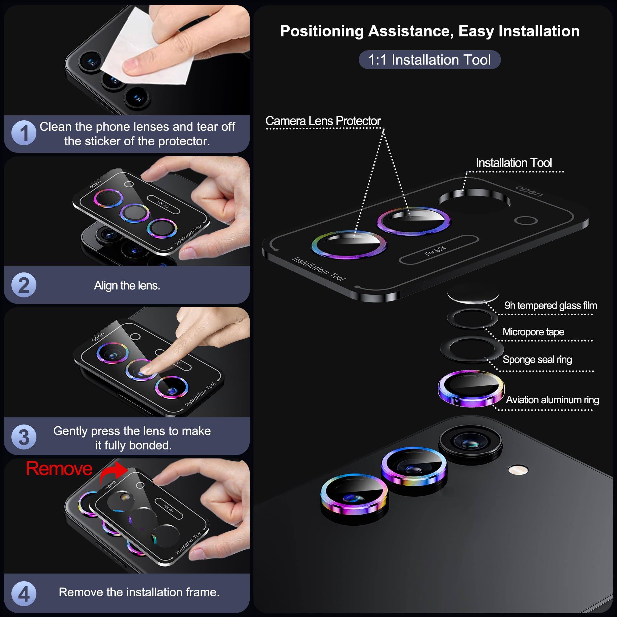 Opaca Pellicola Protettiva Idrogel per Samsung Galaxy S25 Ultra 5G 6.8, 3pz Anti-impronta/Anti-Glare Proteggi schermo ad alta sensibilità in TPU [Non Vetro Temperato