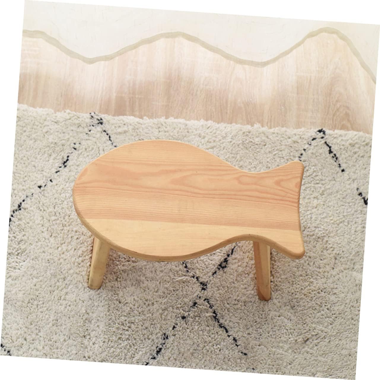 Alipis Small Shower Stool for Boy Girl Wooden Step Bench Boy Girl Bathroom Step Stool Safe Stable Home Furniture