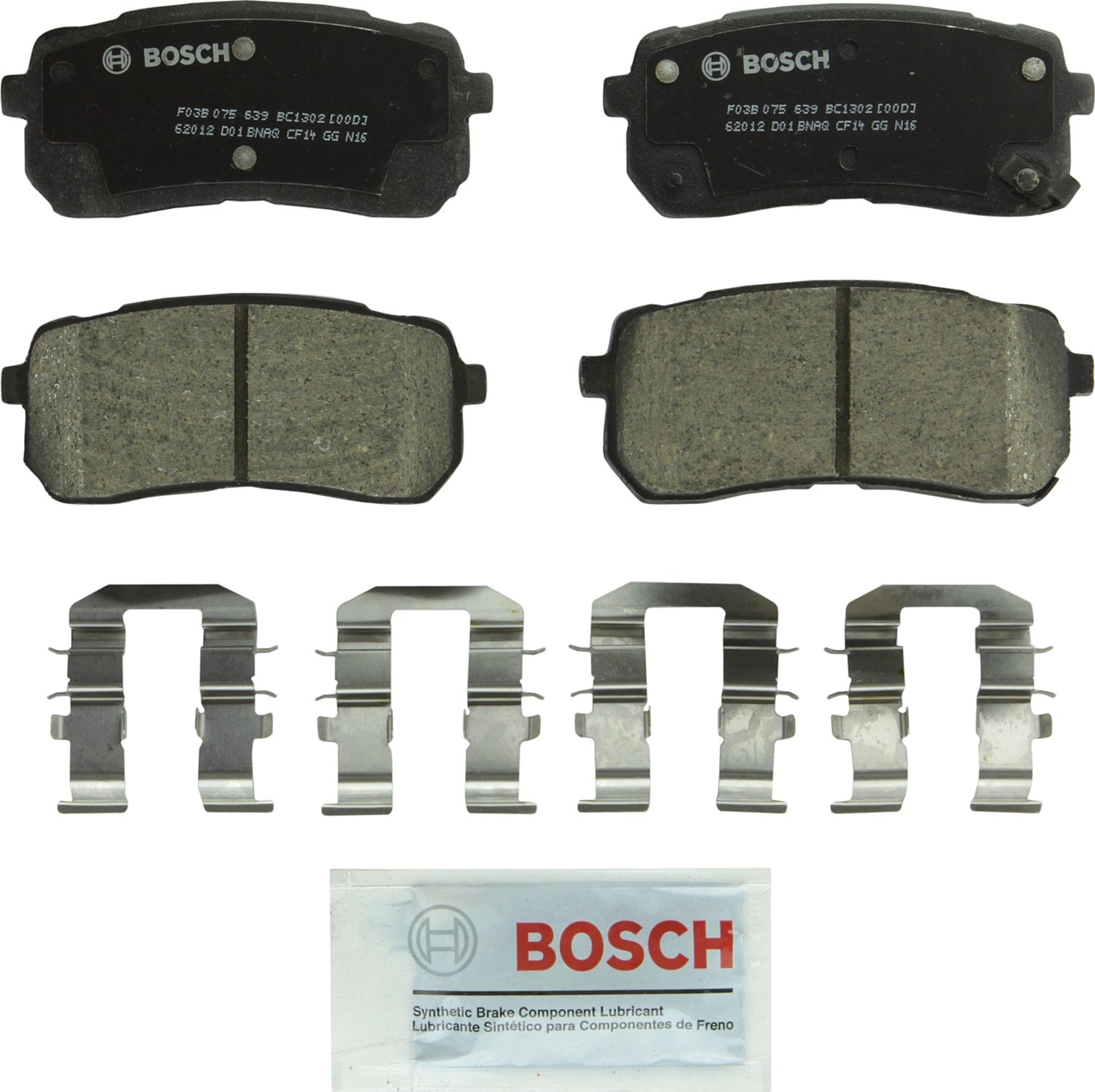 Bosch Automotive BP1078 QuietCast Premium Semi-Metallic Disc Brake Pad Set For: Subaru Forester, Legacy, Outback, B9 Tribeca, Tribeca, WRX, Front — view 11