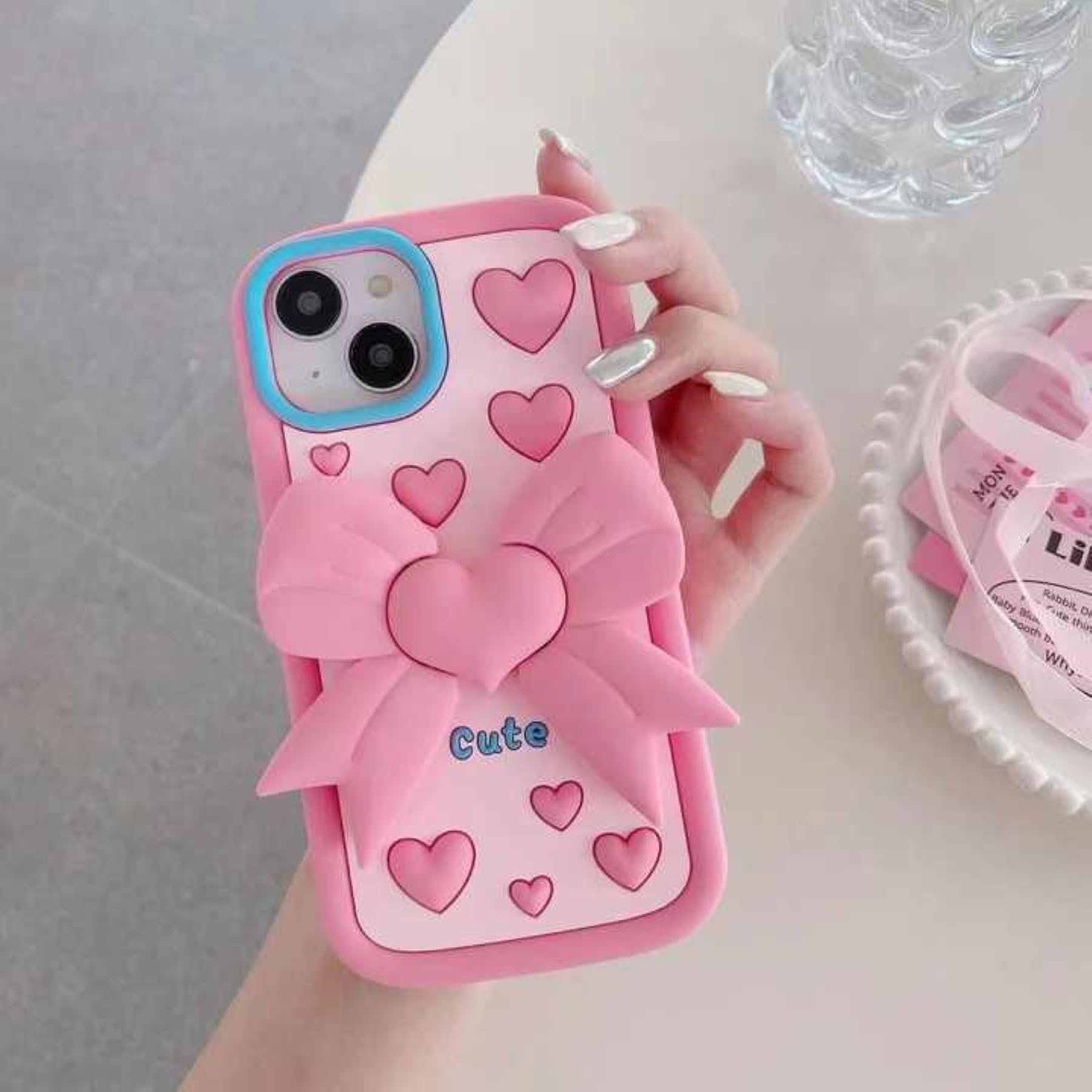 Rycore Premium Silicone Back Cover Case for iPhone 13/14/15 | Soft Touch Slim Fit | Shockproof & Anti-Scratch | Full Camera & Screen Protection