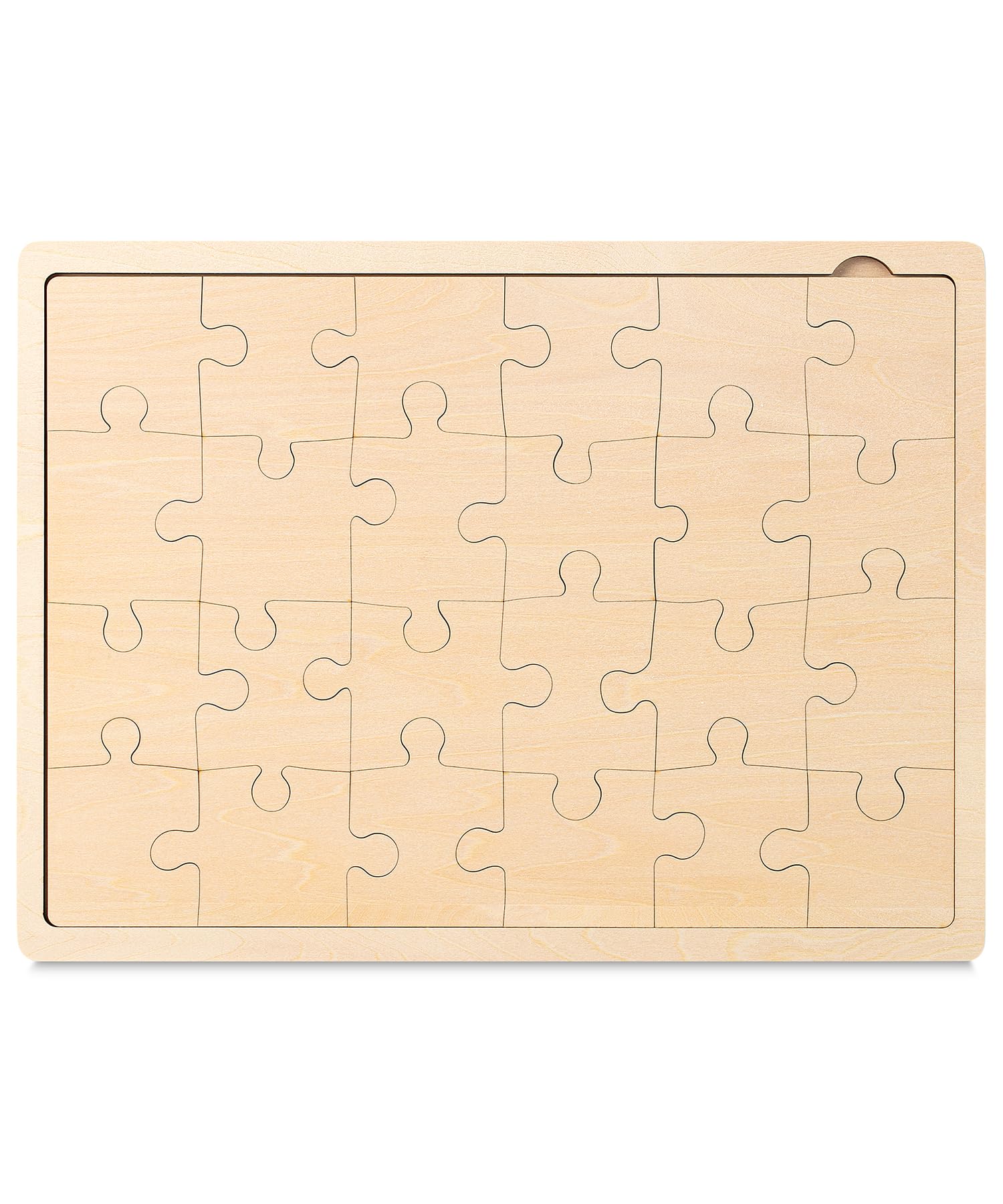 Mr. Pen- Blank Wooden Puzzle, 24 Pieces, 11.8" x 8.8", Wooden Blank Puzzles to Draw on