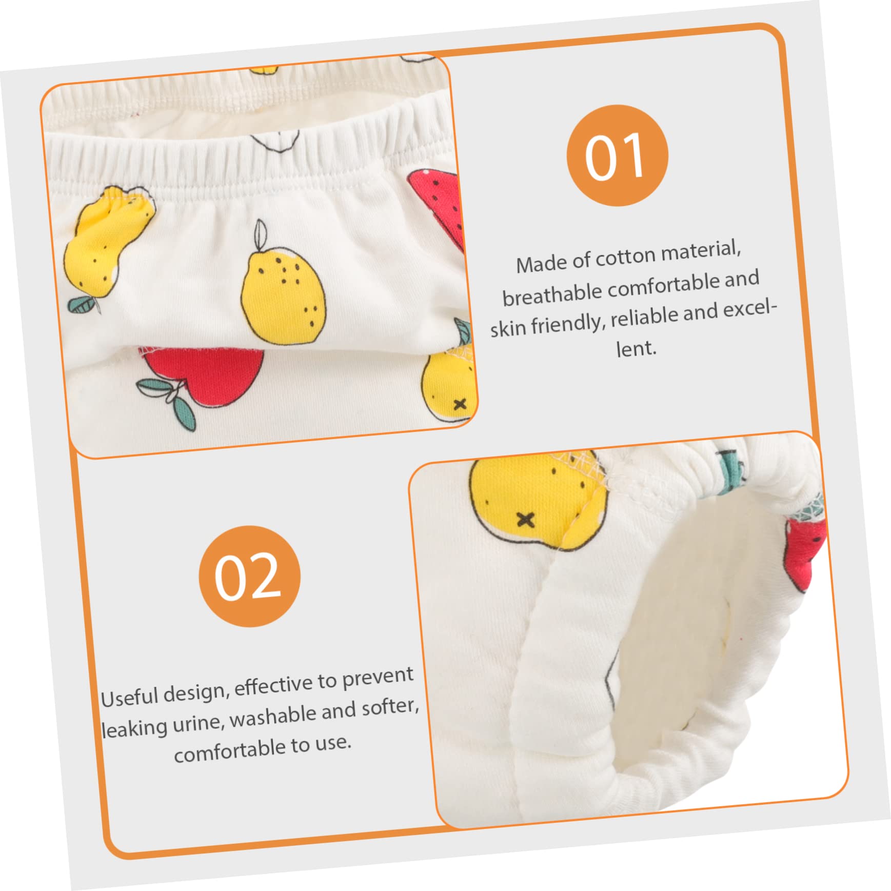 GALPADA 6 Piezas De Entrenamiento Para Bebés Pañal De Algodón Para Recién Nacido Pañal De Bebe De Agua Reutilizable es Lavables Para Bebés Niño Unisex Algodón