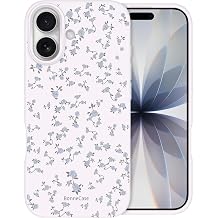 CameCosy Soft Cute Case for iPhone 17 with Floral Pattern for Girls-Purple