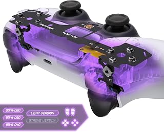 eXtremeRate ps5コントローラーBDM-050に対応用ライトバージョンホールクリッキーキットV2、ショルダー・フェイス・方向ボタン、ps5コントローラーに対応用カスタムマイクロスイッチL2R2クリッキーヘアトリガーキットとタクタイルL1R1フェイスボタンマウスクリック