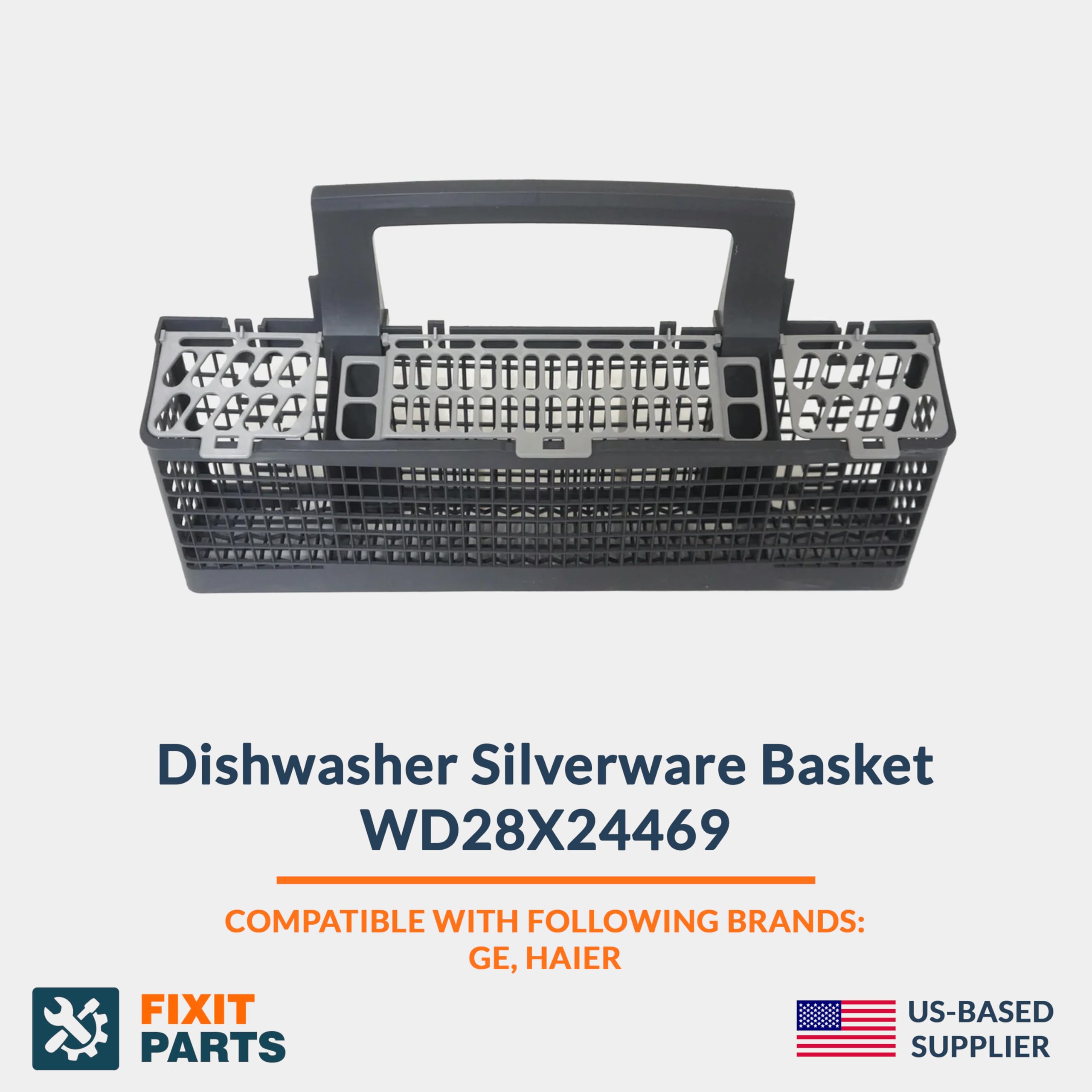 WD28X24469 Panier d'argenterie pour lave-vaisselle GE | Remplace WD28X10037 WD28X10038 WD28X10039 WD28X10040