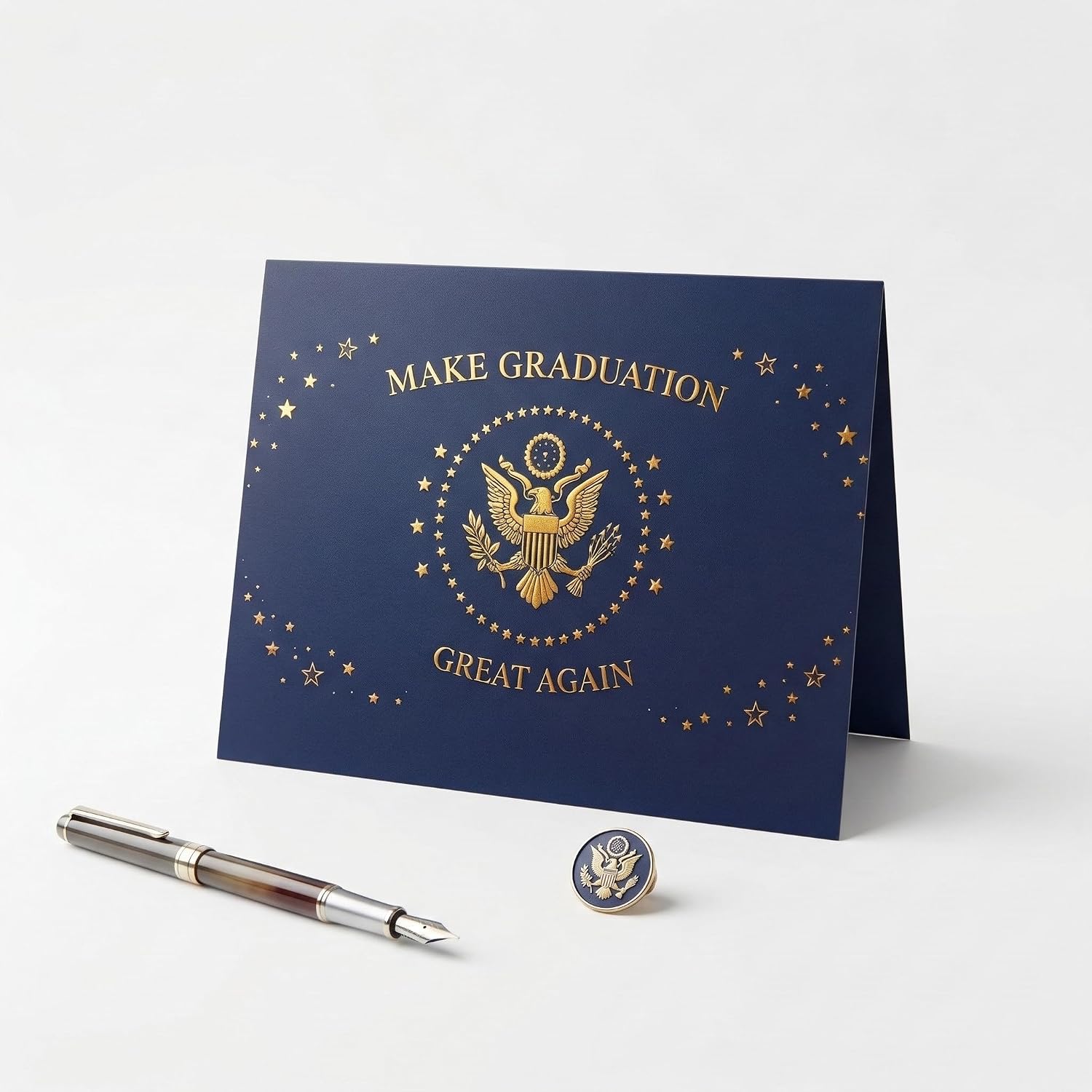 Funny 2026 Graduation Card with Trump Voice & Talking Fortune Teller Ball - Unique Gag Gift Bundle