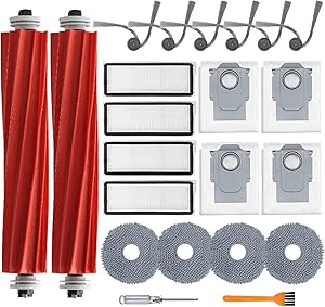 Kit 21 Pièces Pour Roborock QV35A/35S/QR798 | Brosse, Filtres HEPA, Sacs, Lingettes