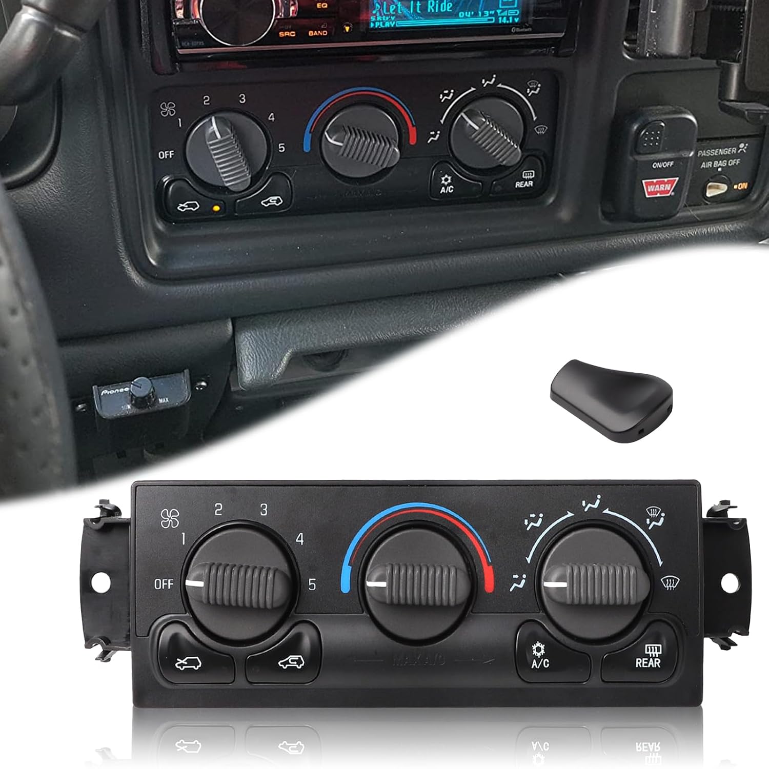 599-218 Climate Control Module compatible with 2000 Tahoe 2002 Avalanche 2000-2002 Suburban 1999-2002 Silvera-do 2000-2002 Yukon XL 1999-2002 Sierra 1500 2500 3500 HD A/C Heater Climate Control Module