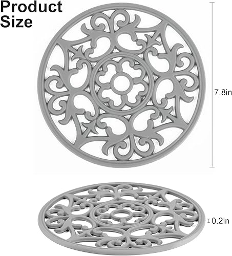 Miniatura 2 de Salvamanteles de silicona para platos calientes, tapete moderno para salvamanteles de cocina, salvamanteles antideslizantes para ollas y sartenes