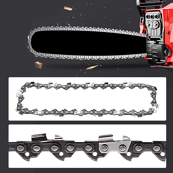 8 Inch Chainsaw Chain for Sun Joe SWJ800E SWJ806E Pole Saw Polesaw, Greenworks 20302 20192, Portland 62896, Wen 4019, Oregon S33 (3/8 LP Pitch 0.050'' Gauge 33 Drive Links)