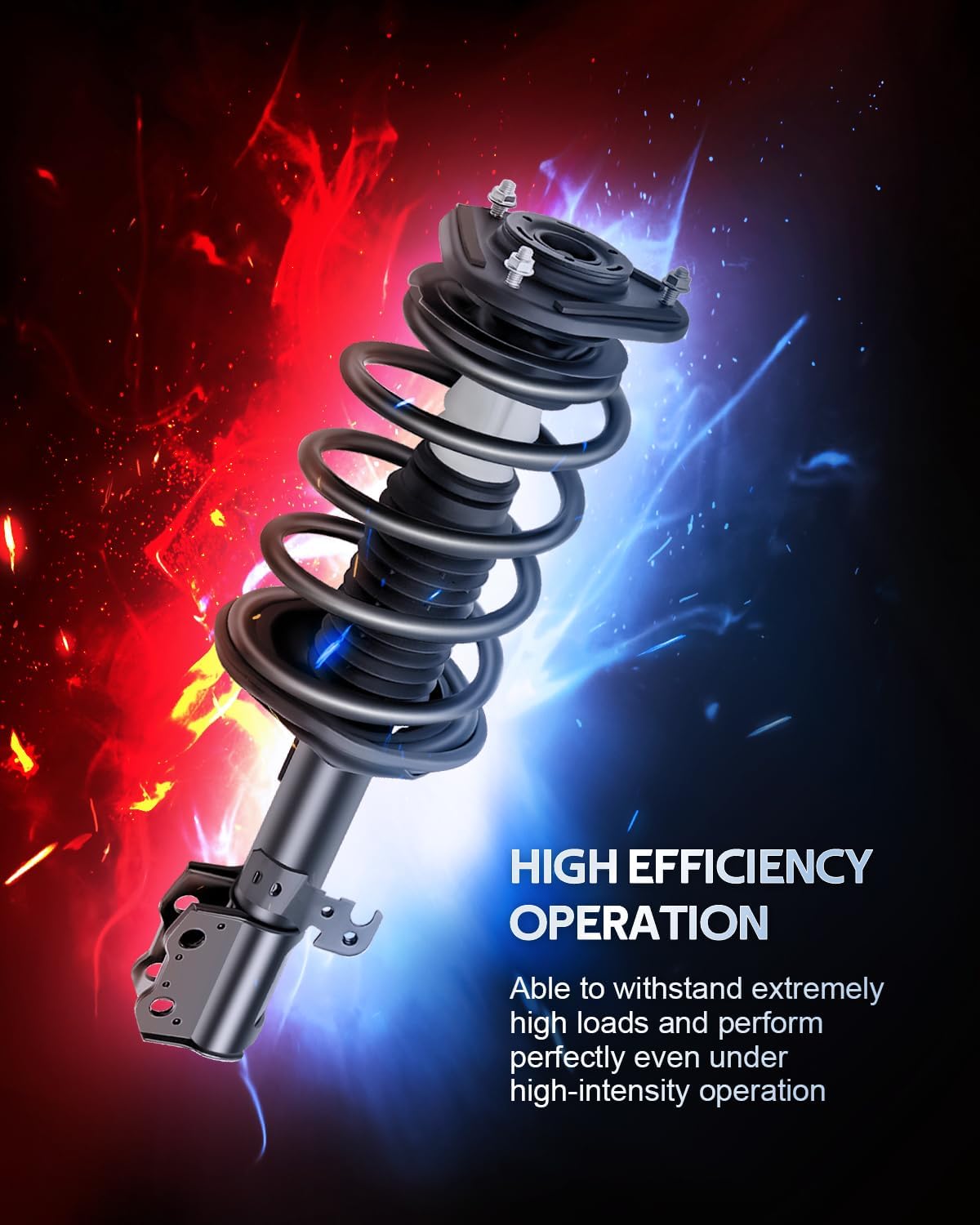 172115 172114 171373L 171373R Front and Rear Struts Fit for 2003-2008 for Toyota Corolla Complete Strut Spring Assemblies Shock Absorbers 4PCS FWD