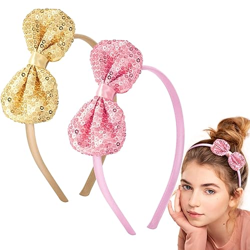 HINZIC 2 diademas de cocodrilo con lazos grandes, diadema de nudo grande, turbante, horquillas con lazo con cinta para mujeres, adolescentes, niñas, HINZIC 2 diademas de cocodrilo con lazos grandes, diadema de nudo grande, turbante, horquillas con lazo con cinta para mujeres, adolescentes, niñas,
