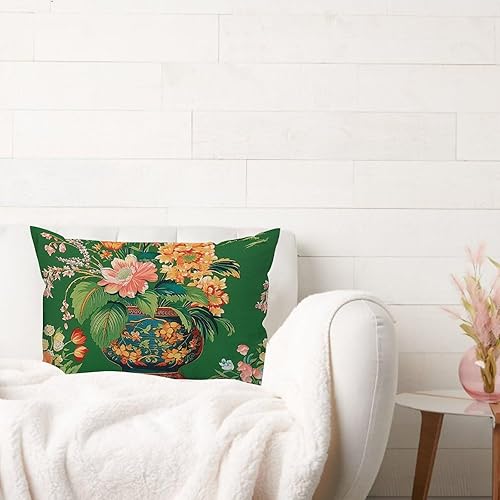 Vista 58 de ArogGeld Chinoiserie - Funda de cojín con estampado de leopardo y guepardo fucsia, con manchas de animales de vaca, color rosa oscuro, decoración