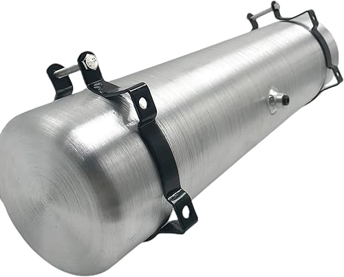 Miniatura 9 de JSD AUTO PARTS Tanque de combustible de 1 58 galones, 6 x 15 pulgadas, 14 NPT, llenado de extremo de salida de aluminio, tanque de gasolina para