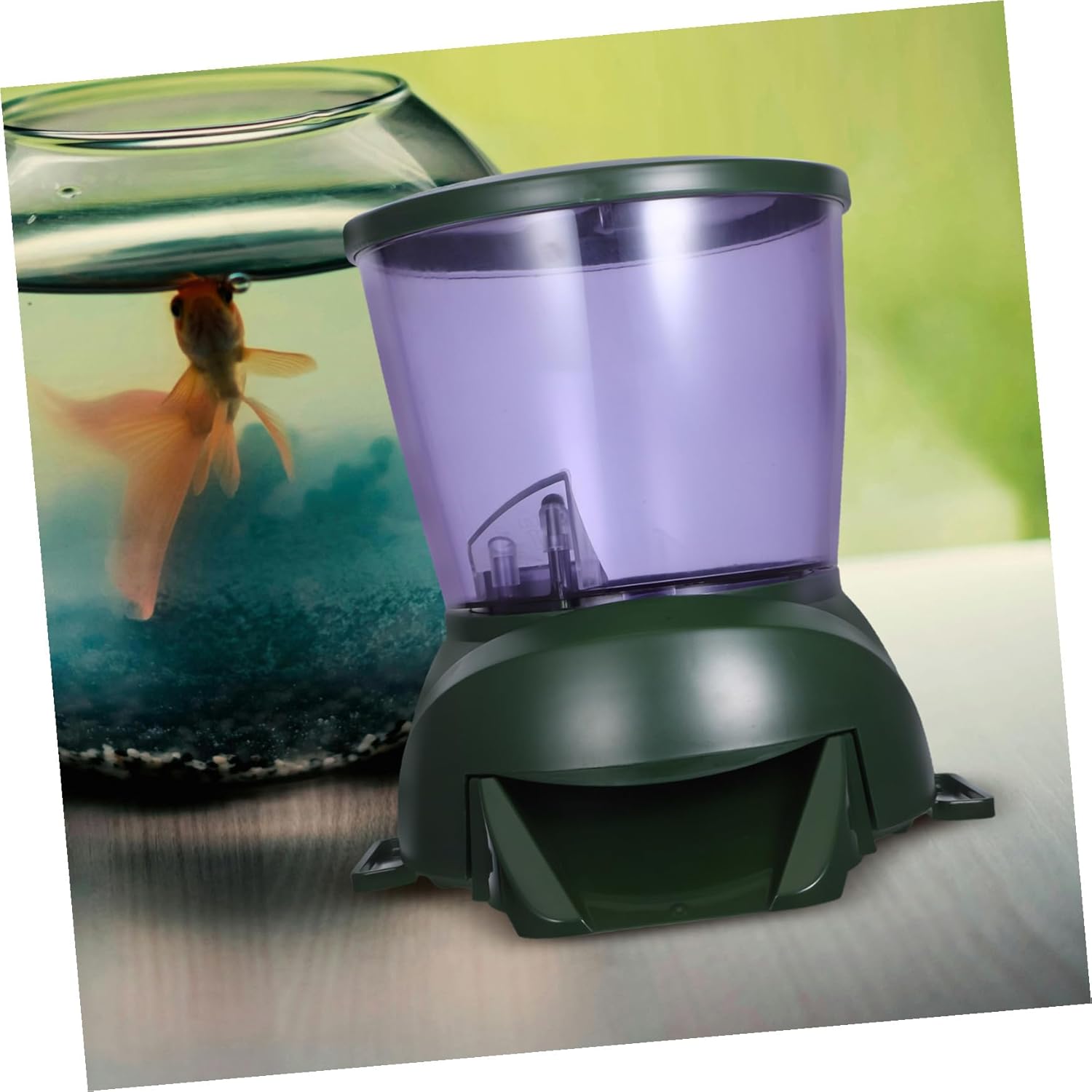 Automatic Fish Feeder for Aquarium and Small Ponds LCD Display with Timing and Quantitative Feeding Large Capacity Pellet Food Container Suitable for Dry Grain Fish Food Supports