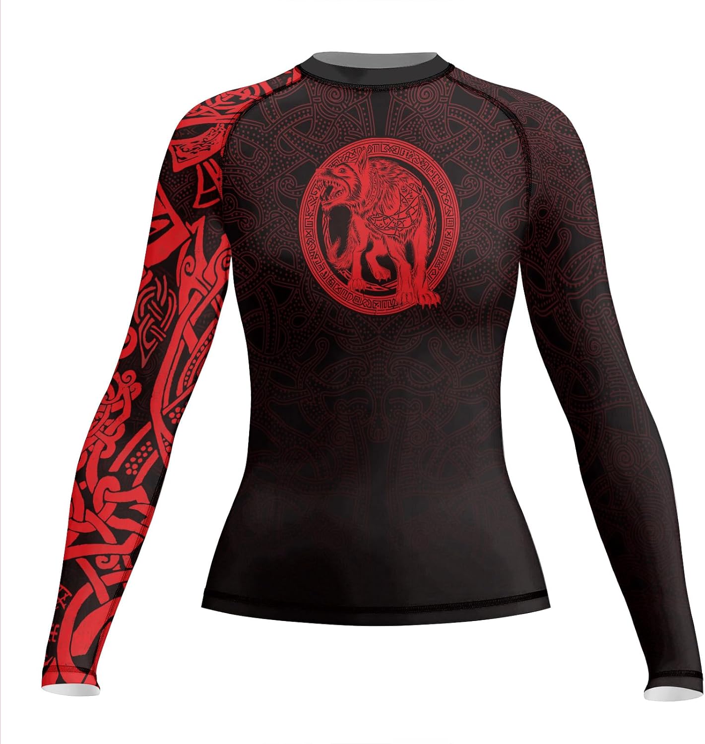 Viking Compression Rash Guard for Women – Jiu Jitsu Rash Guard Long Sleeve for BJJ, MMA, and Workout