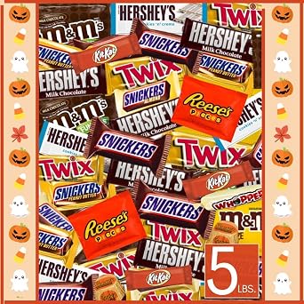ULTIMATE Assorted CHOCOLATE Candy Variety Mix, (5 Pounds) Fun Mega Variety! Individually Wrapped Minis, Bulk, Fun Size Assortment, Perfect for Home & Office Candy Bowls, Parades, Parties & Pinatas!