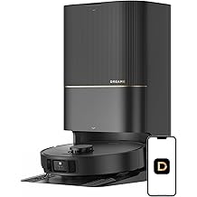 DREAME X40 Ultra Robotic Vacuum with Removable &amp; Liftable Mop, 12,000Pa Suction, Side Brush Extensive Cleaning, 158&deg;F Mop &amp; Washboard Self Cleaning, Auto-Empty, Auto Refill, liftable Brushes