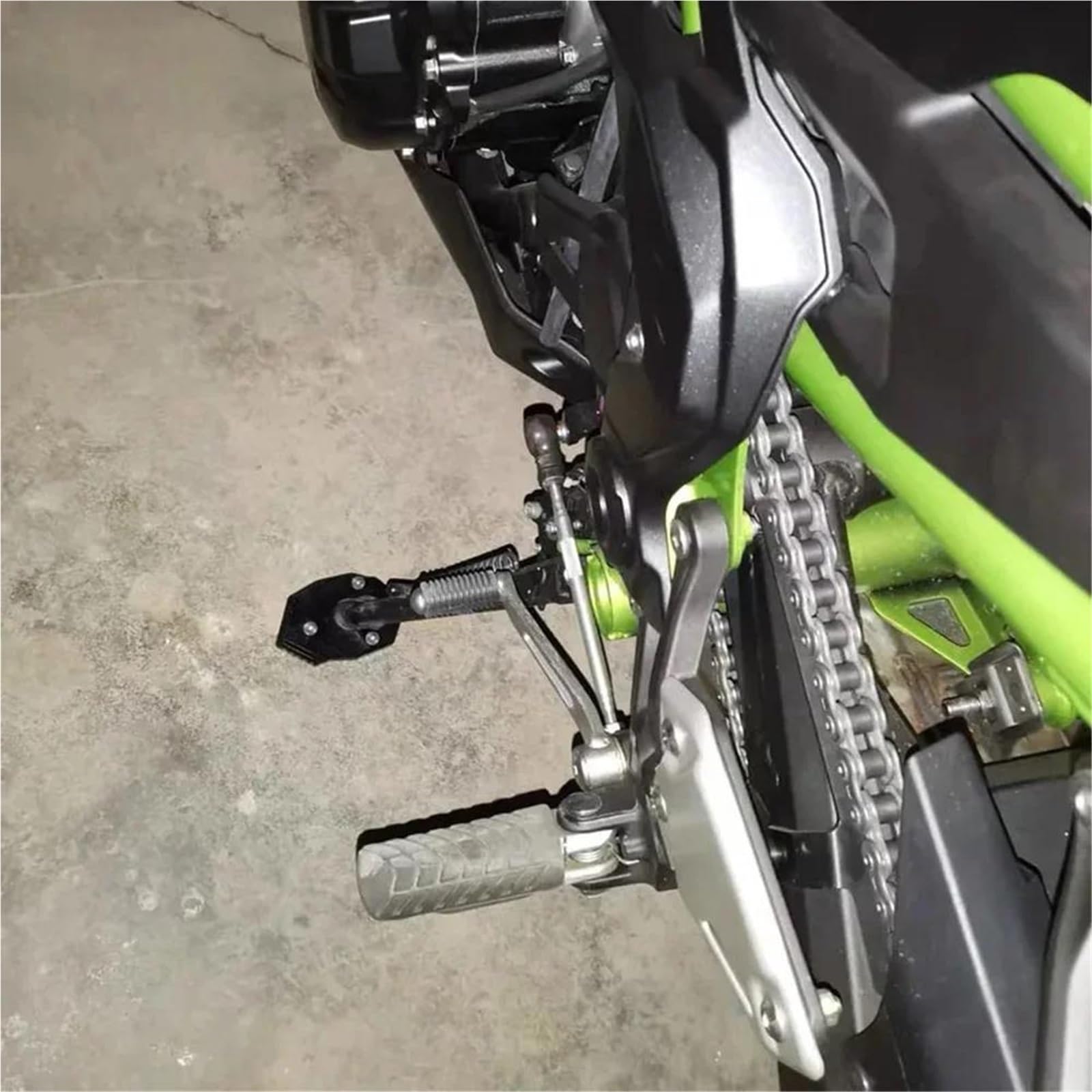Piastra Di Supporto Laterale Per Cavalletto Moto Per KAWASAKI Per VERSYS 300 1000 Per X300 X250(Black)