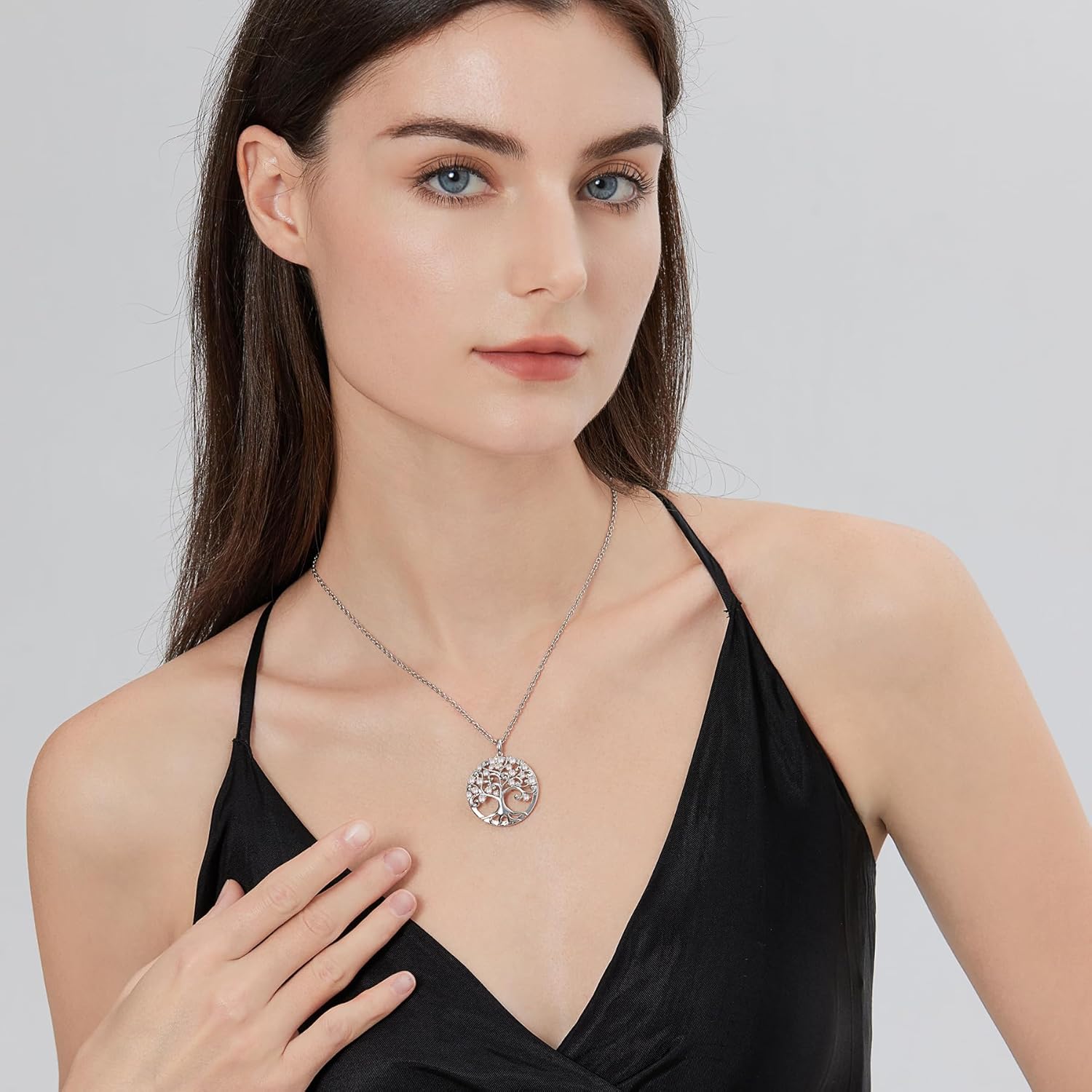 jiamiaoi Tree of Life Necklaces for Women Birthstone Family Tree Necklace Womens Jewelry Gifts for Mom Mother Grandmother - Image 8