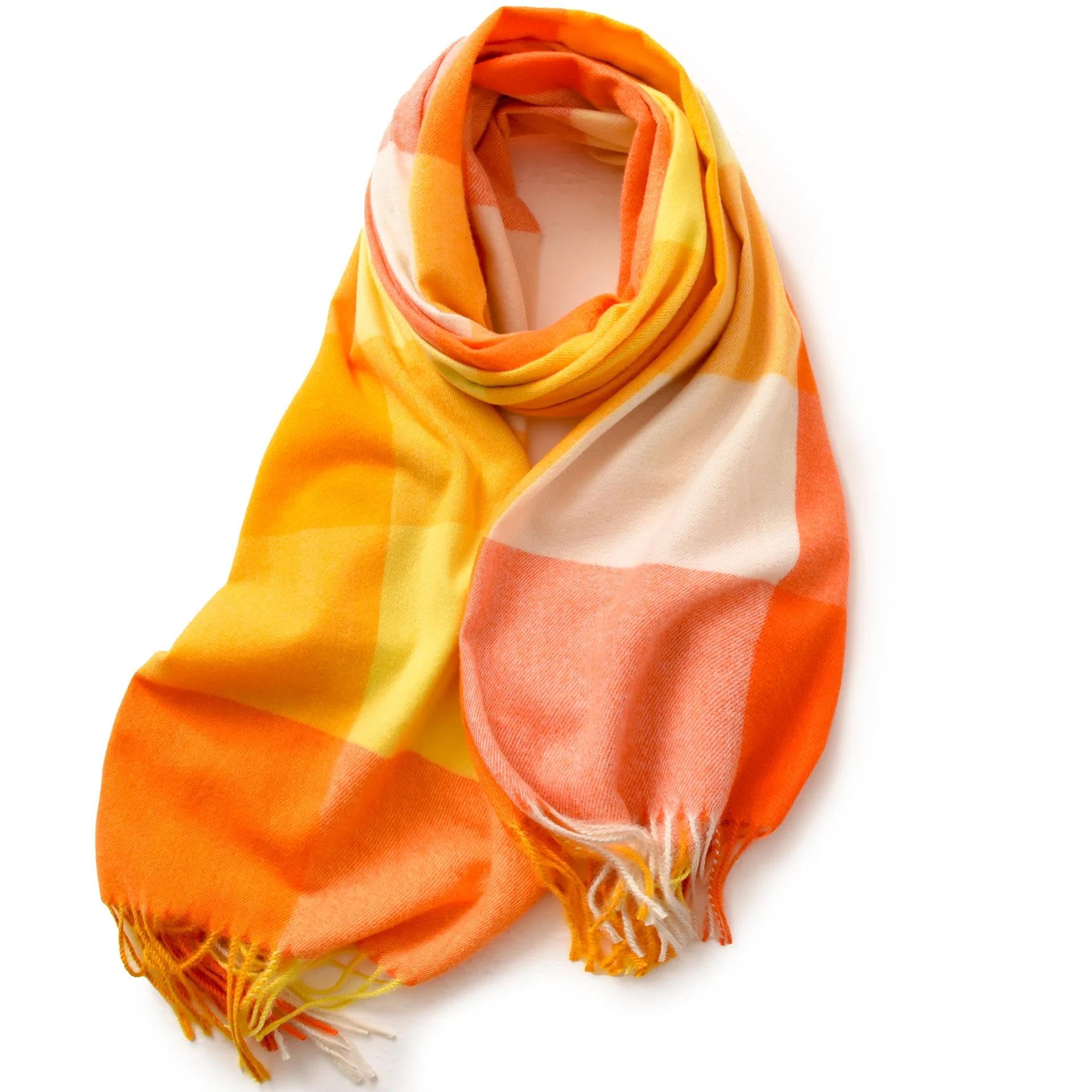 Schals Tücher Halstuch Scarf Damenschal, Gestreift, Kariert, Elegant, Im Promi-Stil, Herbst- Und Winterschal, Neue Imitation