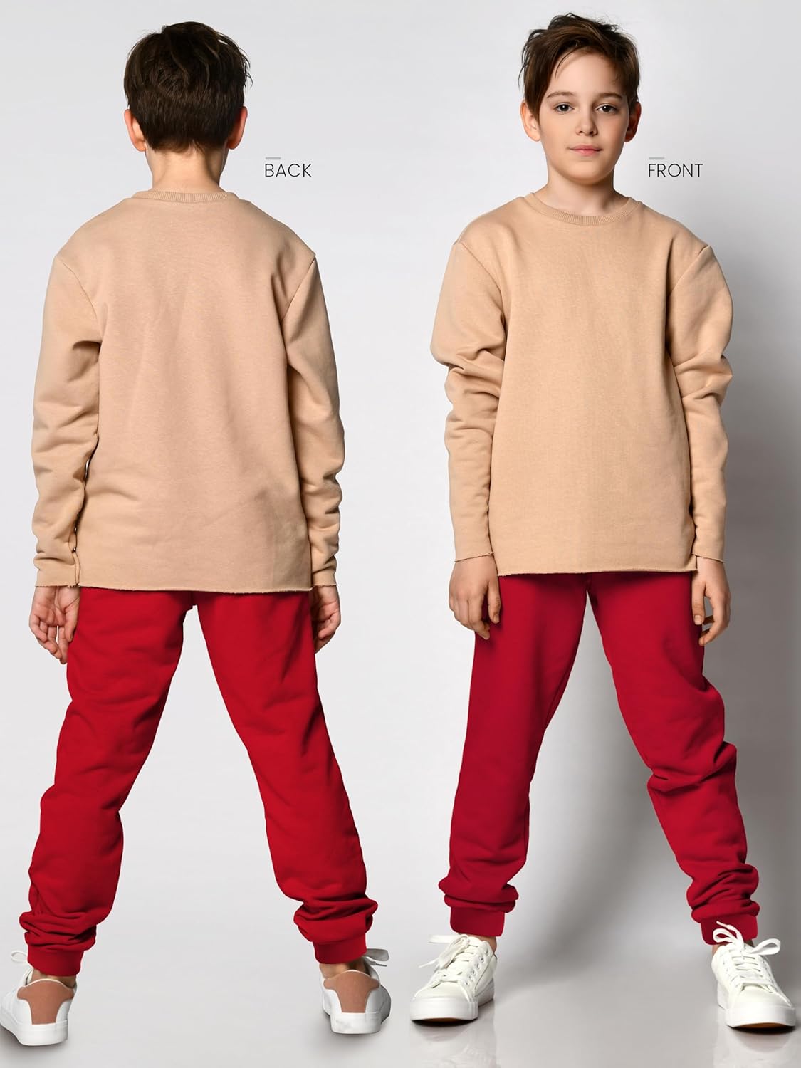 HXP 4 Pack Boys Sweatpants Boys Joggers Cotton Youth Active Soft Sweatpants Kids Pocket Drawstring Joggers Pants - Image 5