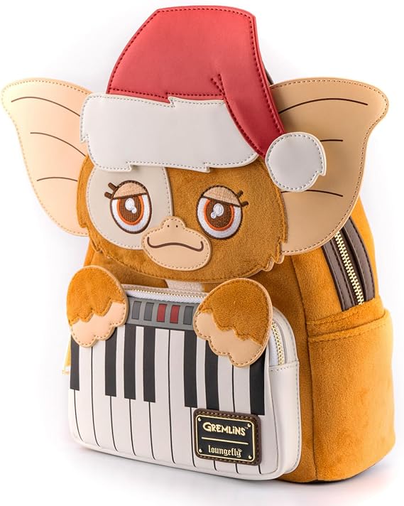 Loungefly Gremlins Gizmo Holiday Cosplay Backpack with Removable Hat