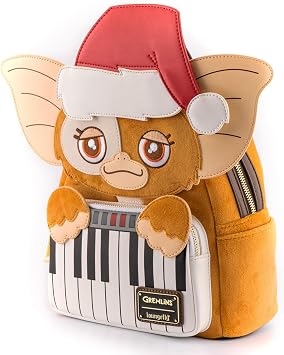 Loungefly Gremlins Gizmo Holiday Cosplay Backpack with Removable Hat