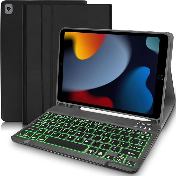 iPad Case with Keyboard 10.2 inch, iPad 9th Generation Keyboard case