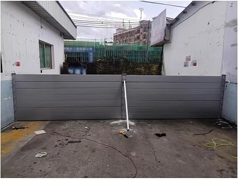 HAIXHX 55 in Extra Tall Flood Barriers for Home Exterior, 20ft 19ft 18ft 15ft 10ft Flood Barrier Shield for Basement Garage, Detachable Temporary Anti-Flood GatesW-10.2ft/310.9cm/122.4"
