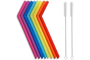 Hiware Reusable Silicone Straws - Your Ticket to Eco-Friendly Hydration