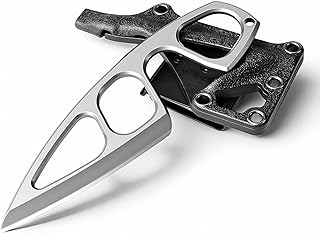 Generisch EDC Outdoor-Messer mit Vollschale (Full Tang) - Klinge aus 440C Edelstahl, Scharfe EDC Feststehendes Messer mit Kydex-Scheide, Ideal für Camping, Wanderung, Überleben, Geschenke für Männer