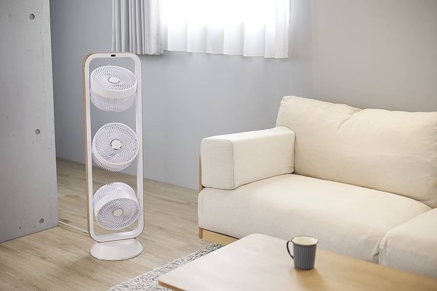 moku　三連ファン　木目×白 moku 3連マルチファン 通販 - ディノス