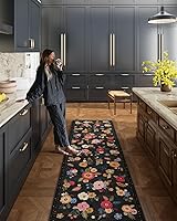 Vista 8 de Alfombras de Área 8x10 Lavables: Alfombra Grande para Sala de Estar Resistente a Manchas Desgastada Vintage Boho Alfombra Antideslizante de Pelo