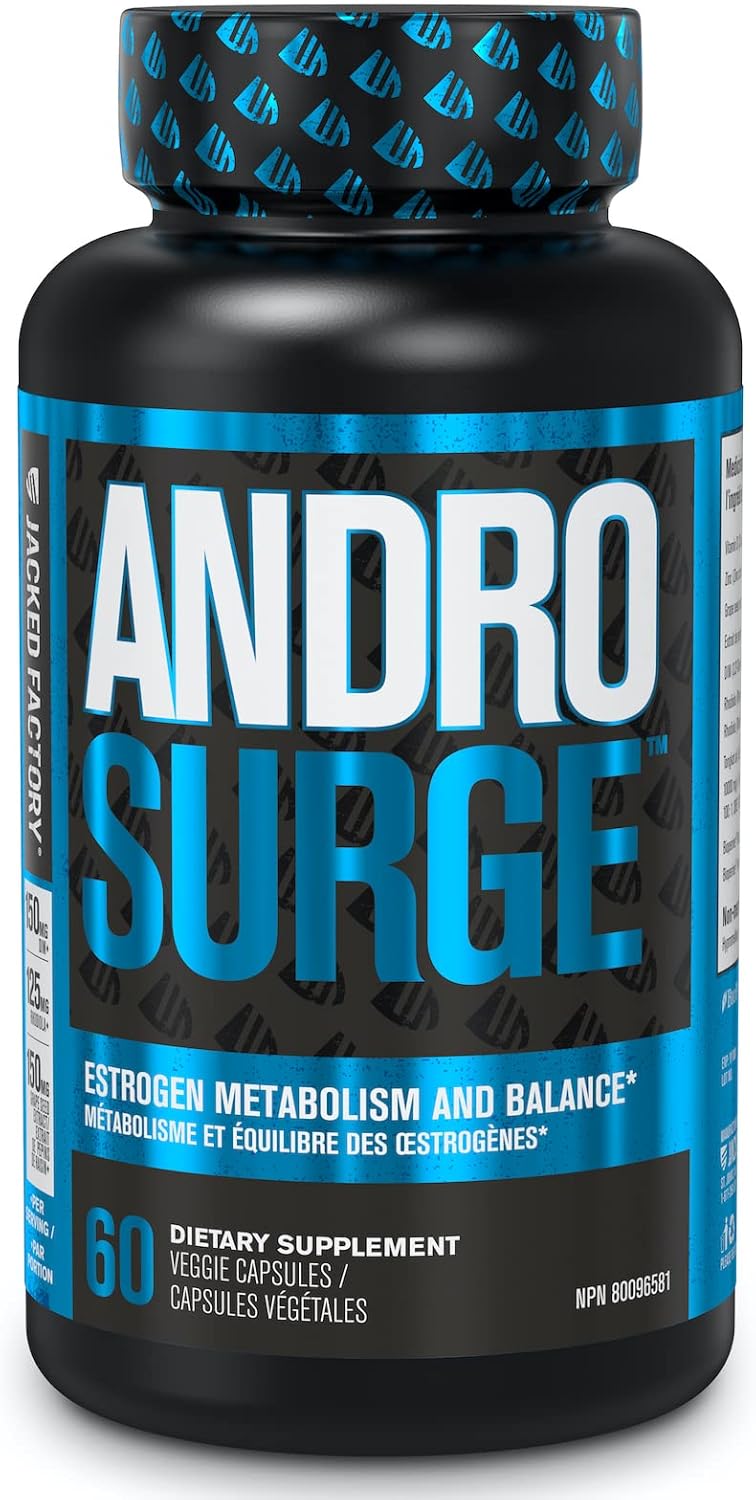 Androsurge Bloqueur d'oestrogène et booster de testostérone pour homme