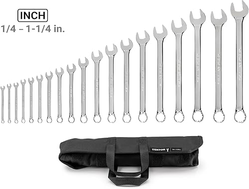 Vista 65 de TEKTON WCB94101 - Juego de llaves combinadas con bolsa, 11 piezas (1/4 a 3/4 pulgadas)