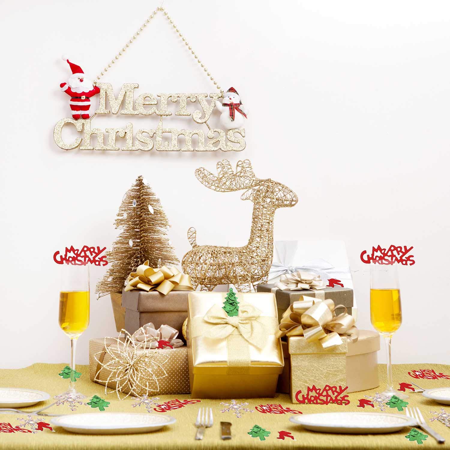 Merry christmas table confetti Clearance