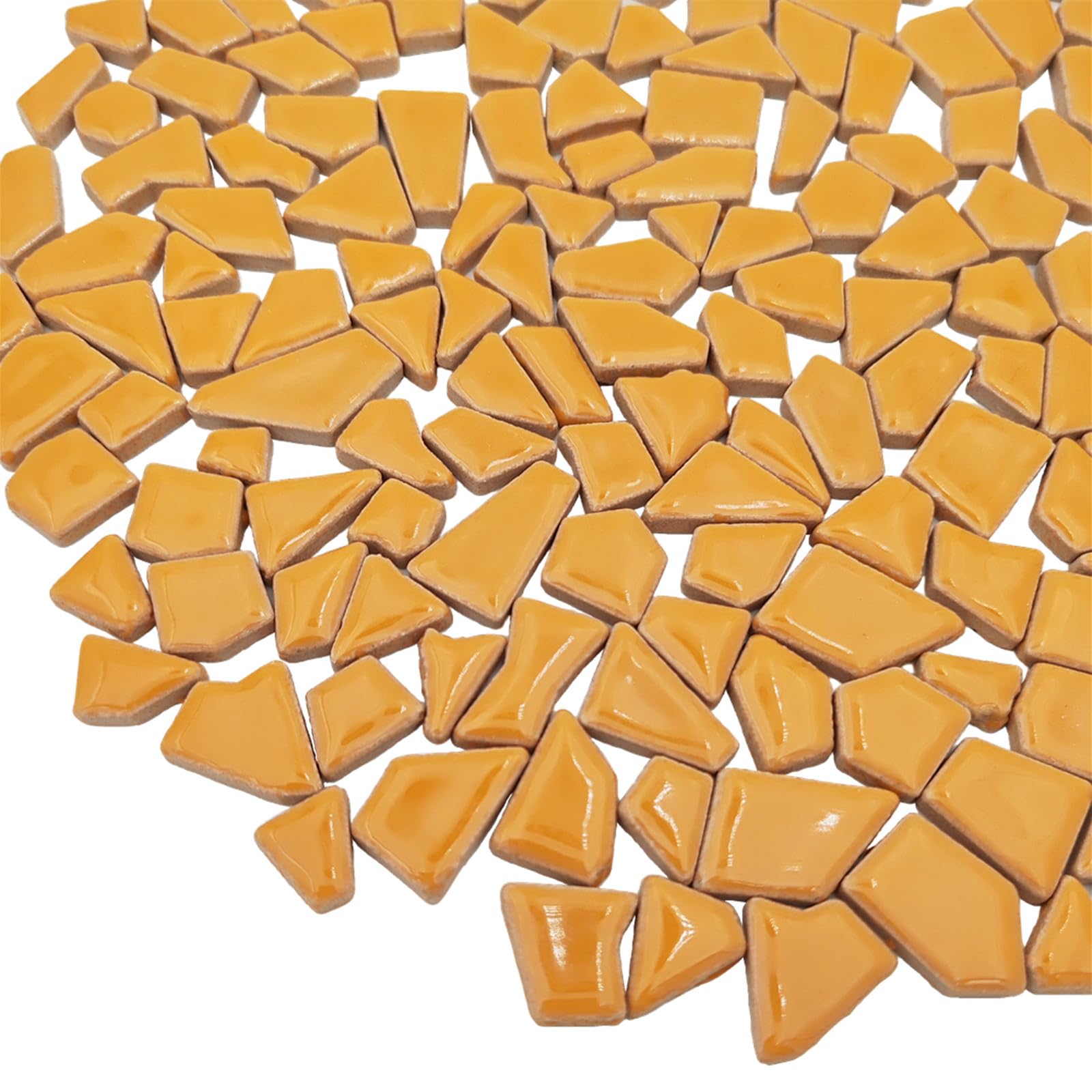 200g Ceramic Mosaic Tiles for Crafts,Irregular Stained Ceramic 0.2