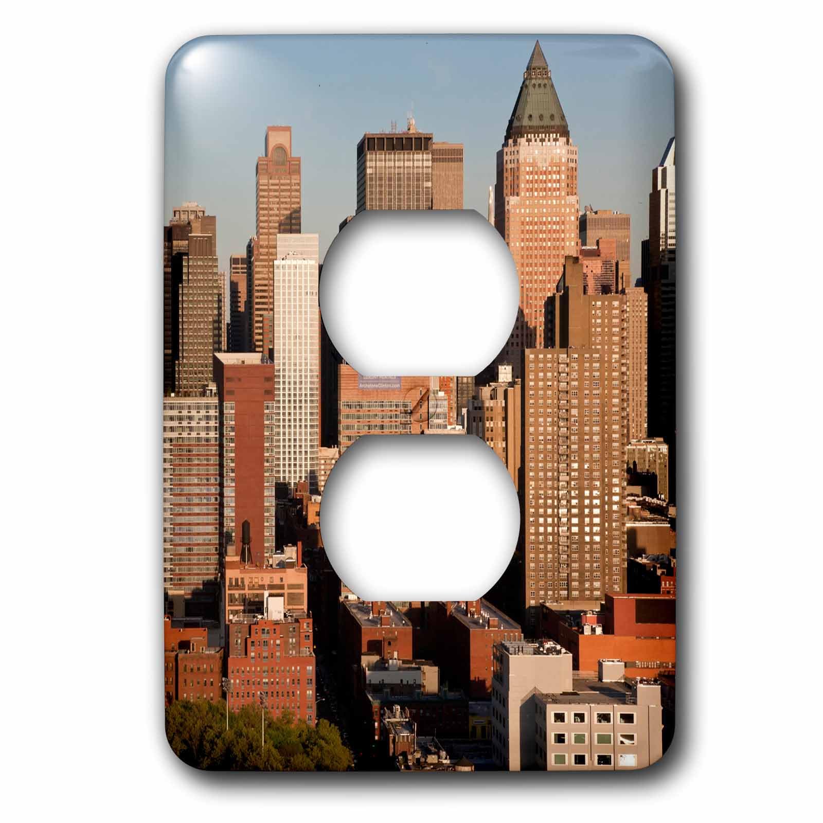 Cache-prise New York Manhattan 3dRose LSP_231364_6 plaque murale décorative