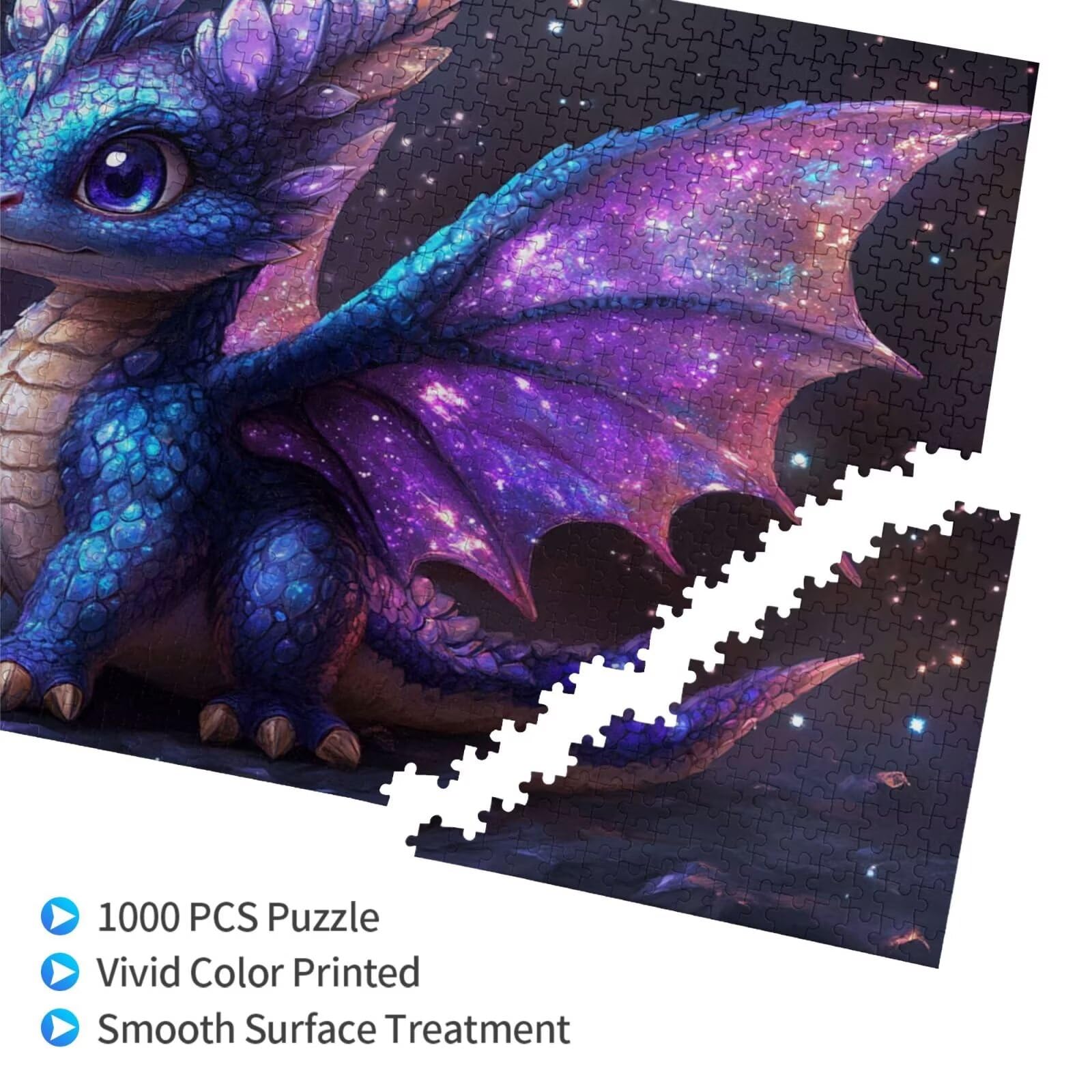 Puzzle anime, 3000 elementów, smoki, puzzle dla dorosłych, z pudełkiem na prezent, duże drewniane puzzle dla dorosłych, gra zręcznościowa dla całej rodziny, prezenty dla kobiet, 81 x 122 cm - 1272 cm