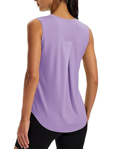 MAGCOMSEN Workout Tank Tops for Women Sleeveless Loose Fit Tops