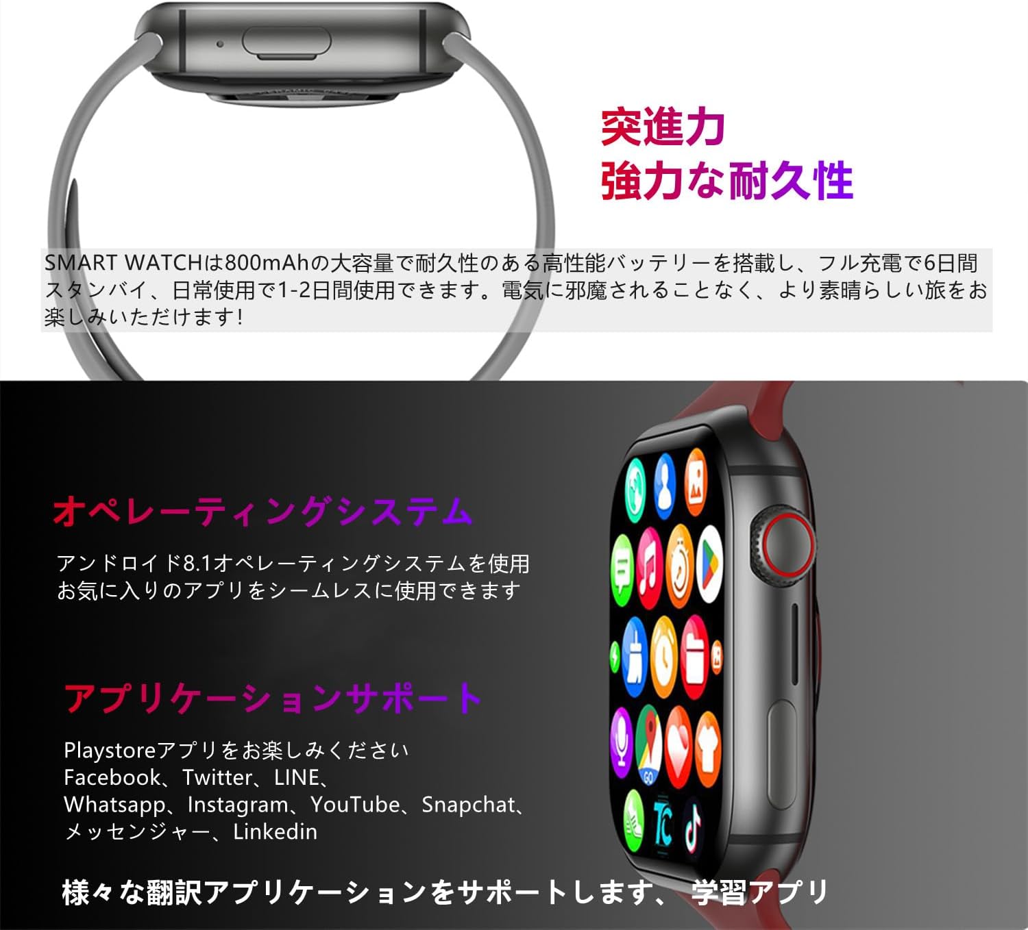 Rainbuvvy 超コンパクトスマホ Rainbuvvy 超コンパクトスマホ Rainbuvvy-タッチスクリーン付き