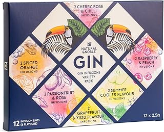 Gin Infusions Variety Gift Pack | Make Your Own Delicious Flavoured Gin | 12 Delicious Infusion Bags for Gin Drinks