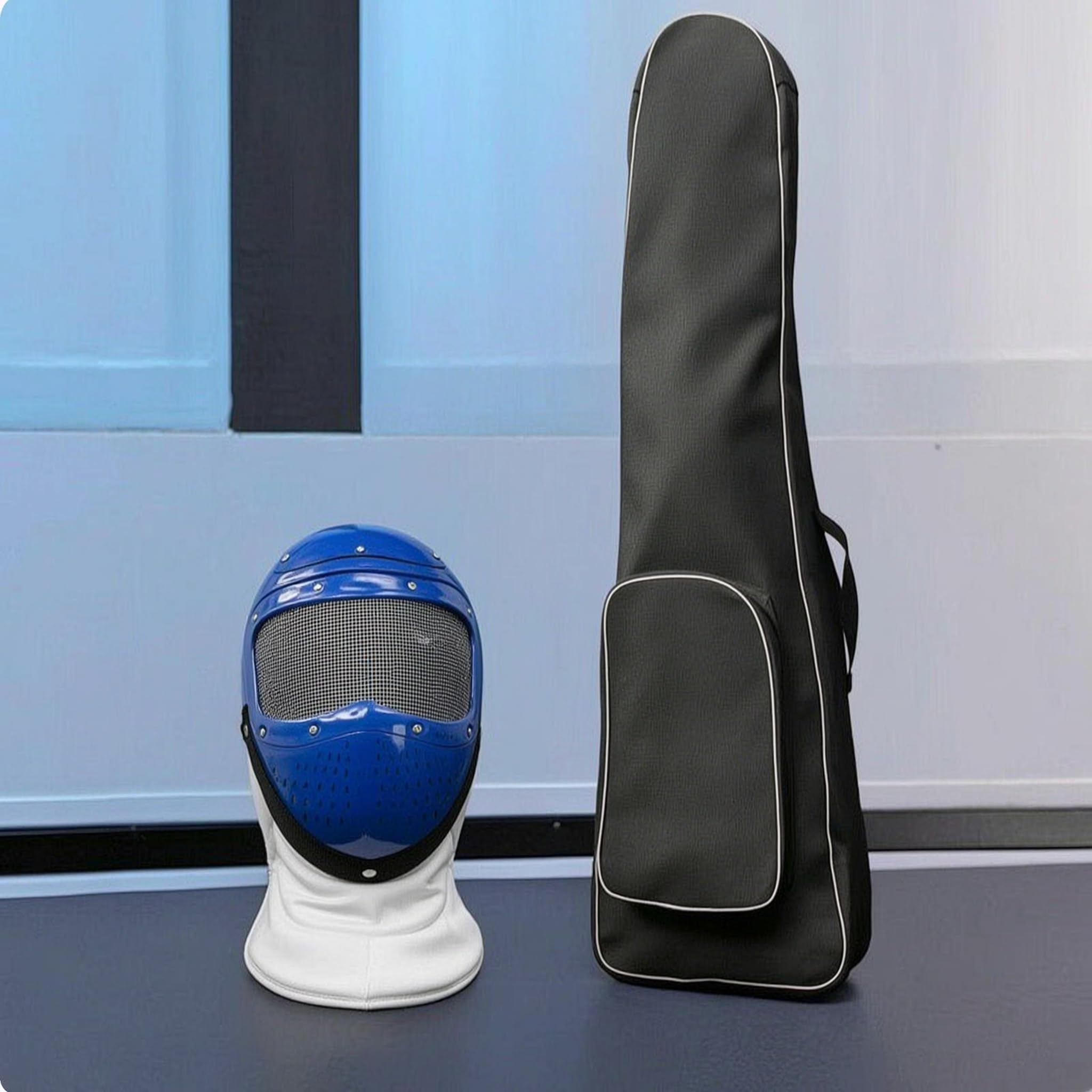 rockible Casco Da Scherma per Bambini, Leggero, Resistente Alle Forature, Attrezzatura per Allenamento per Bambini, Zaino, Resistente All'abrasione, Cinghi
