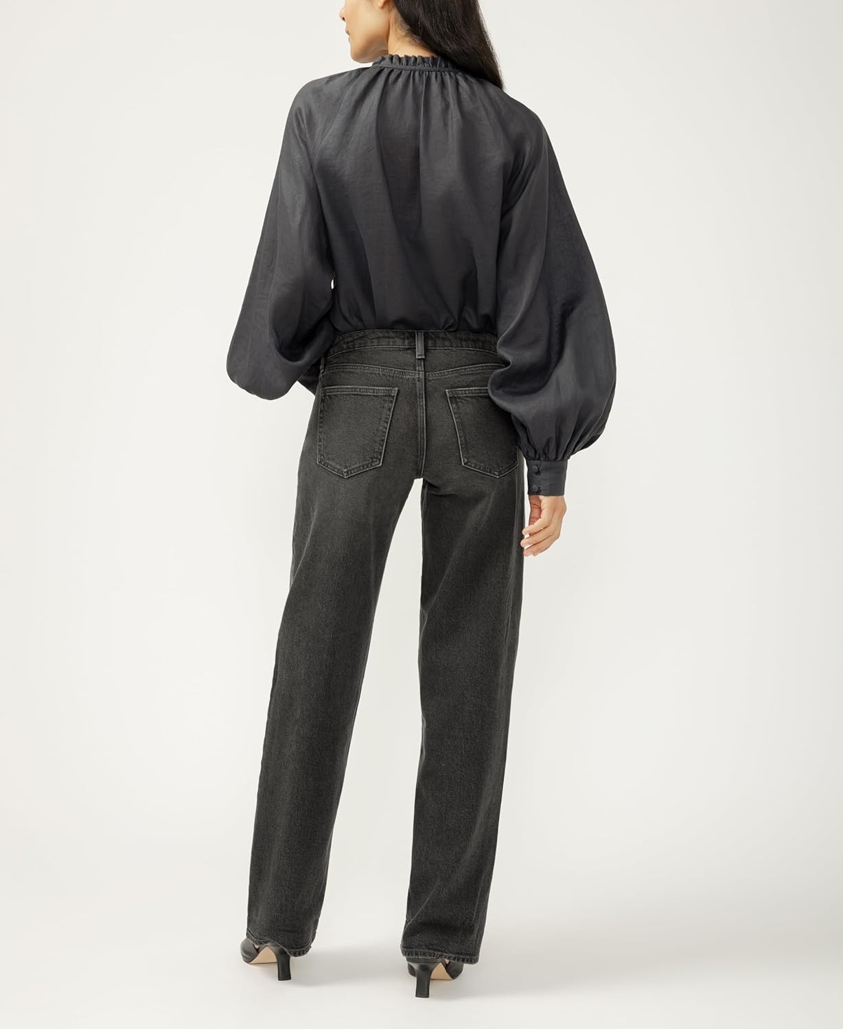 Silver Jeans Co. Women's Loose & Low Rise Straight Leg Jeans - Image 4