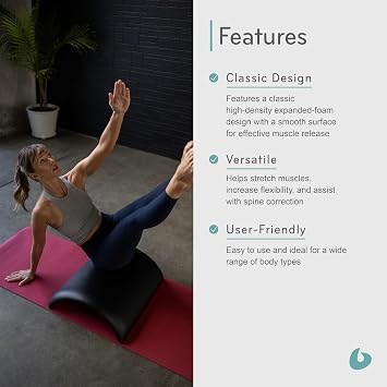 Balanced Body Baby Arc, West Coast Style, Lightweight Pilates Tool, Spine Corrector, Back Stretcher, Workout Equipment and Physical Therapy Arch for Home Gym or Studio