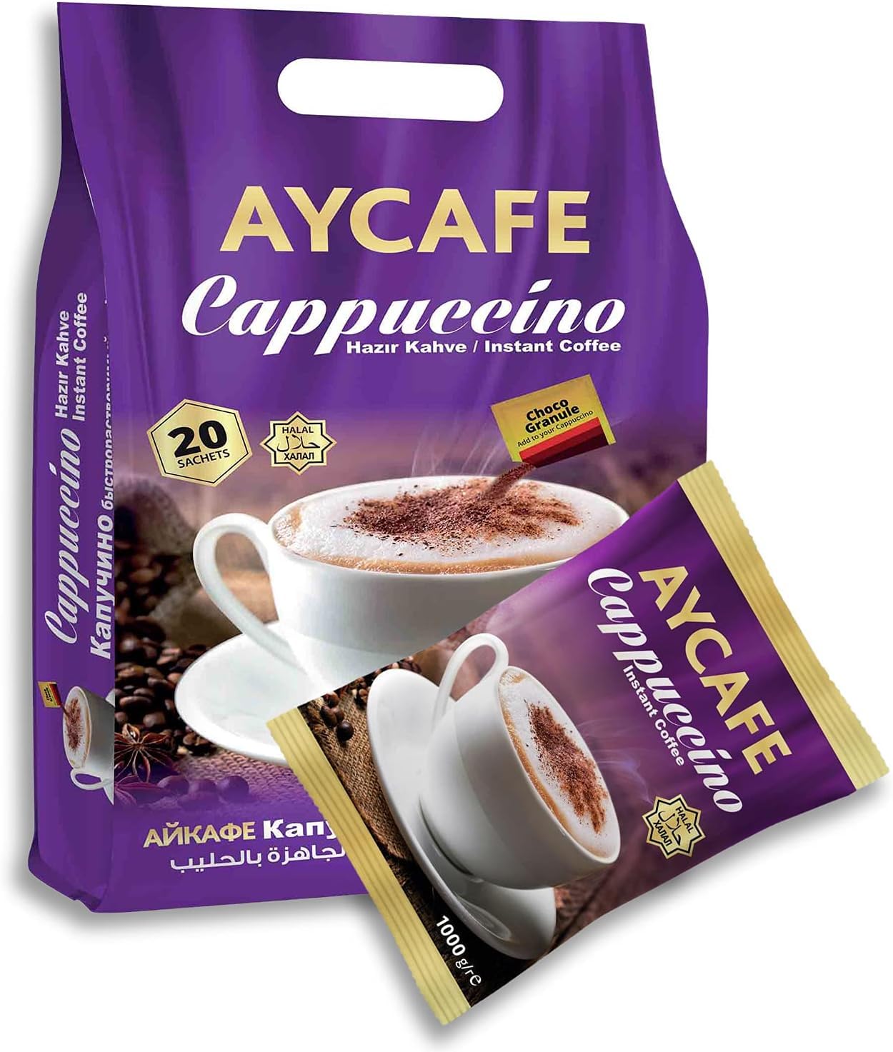 Cappuccino with Choco Granules Pouch, 20 x 25g Sachet