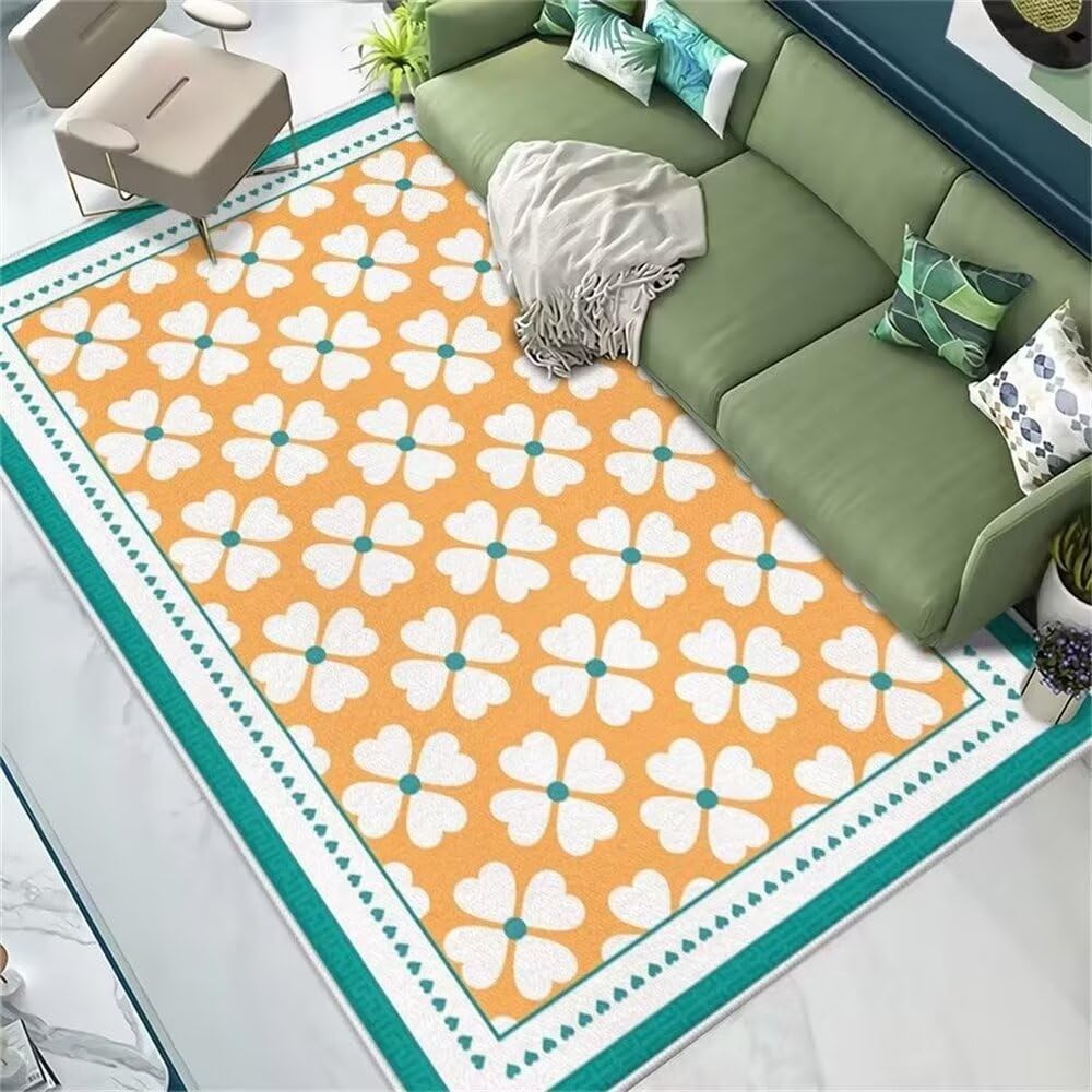 Tapis pour salon 200x300cm antidérapant et résistant à l'usure pour une chambre de fille